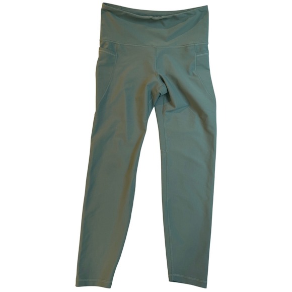 Old Navy Pants - Old Navy Active Elevate Go Dry Leggings‎ Women S Sage Green High Waisted Pockets